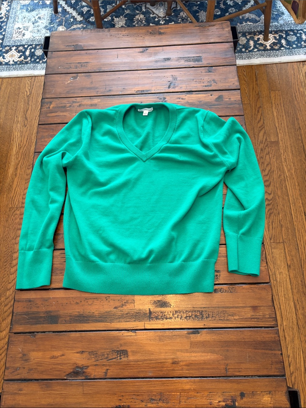 Calvin Klein Jeans Emerald Green Crewneck Sweater